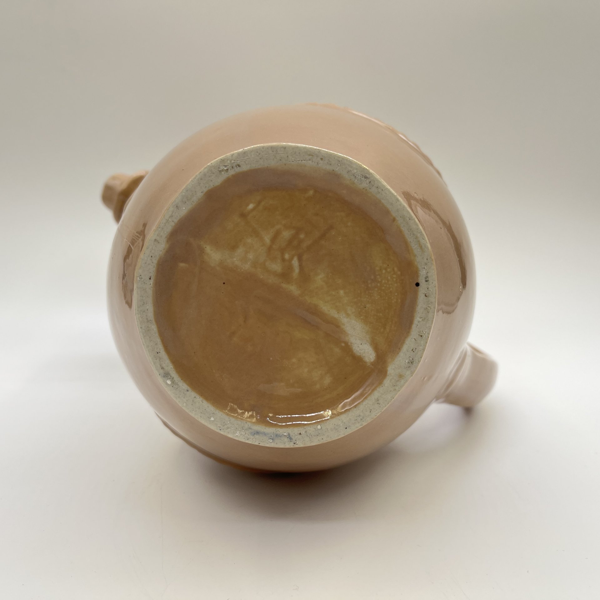 Кувшин с рельефным декором, керамика, полива, СССР, 1970-1990 гг.