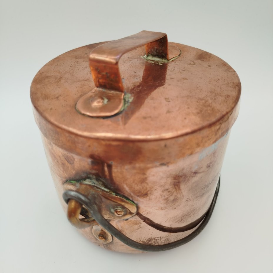 Котелок винтажный с крышкой