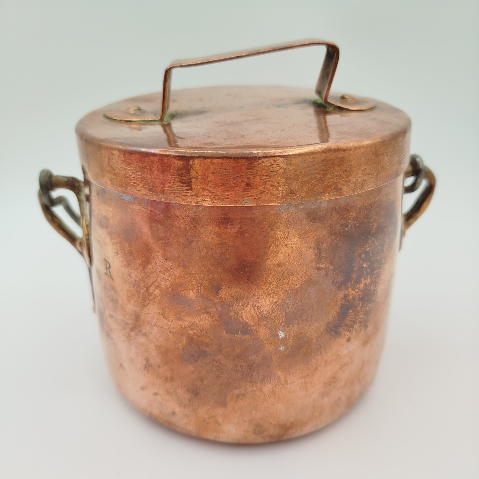 Котелок винтажный с крышкой