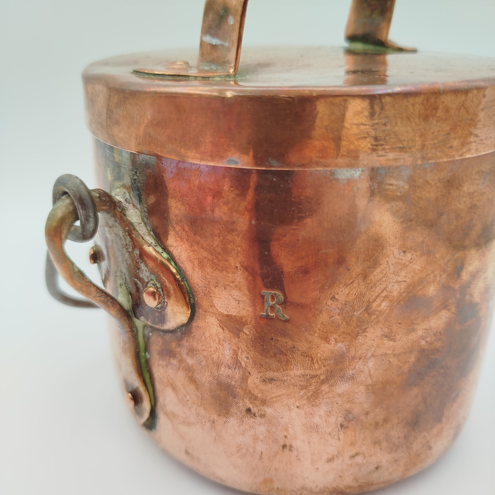 Котелок винтажный с крышкой