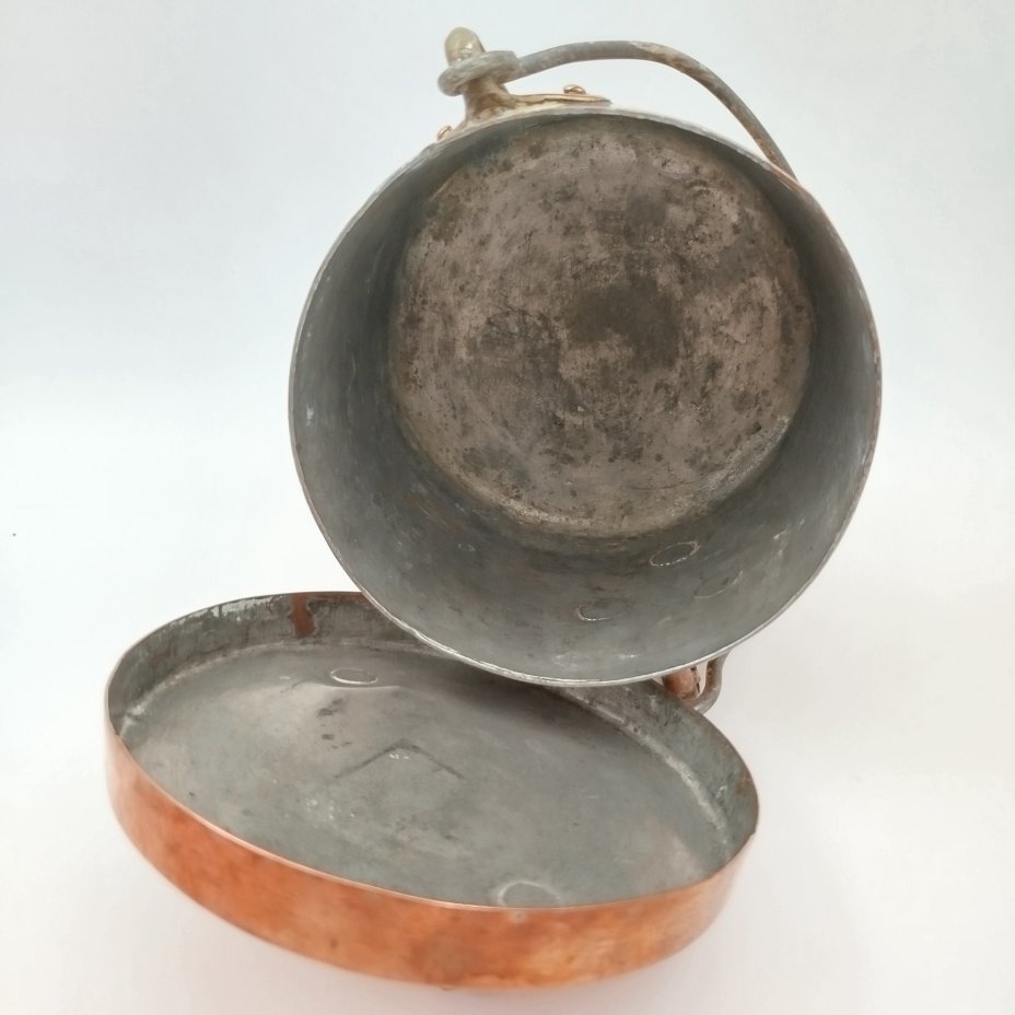 Котелок винтажный с крышкой