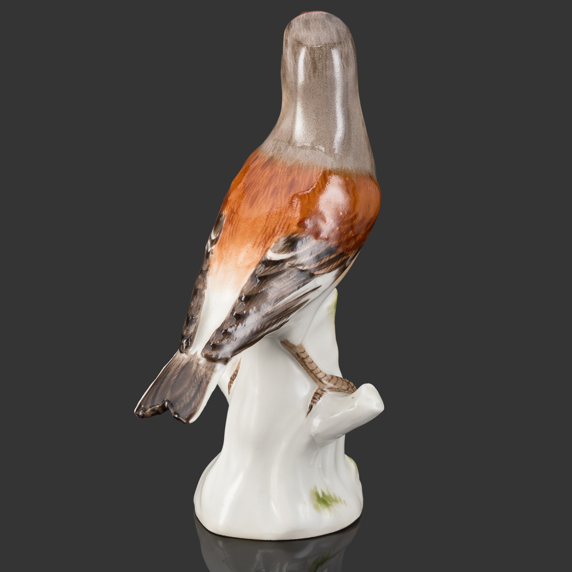 Статуэтка "Зяблик на стволе дерева", по модели Иоганна Иоахима Кендлера, фарфор, роспись, Meissen (Мейсенский фарфор), Германия, 1910-1940 гг.