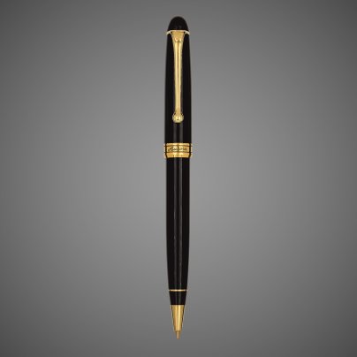 Шариковая ручка Aurora Ottantotto black GT, в подарочной коробке, Покрытия: позолота, позолота, смола