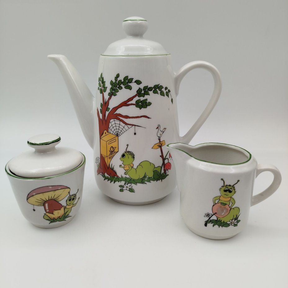 Сервиз чайный (детский) на 4 персоны "Гусеница" (11 предметов)