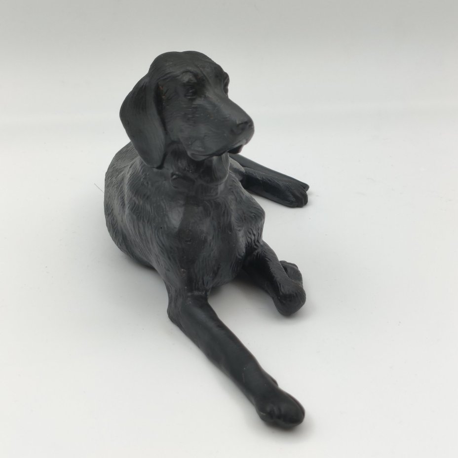 Скульптура "Пойнтер", автор модели Н.И. Либерих, чугун, литье, крашение, Каслинский чугунолитейный завод (Касли), СССР, 1970-1990 гг.