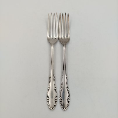 Пара вилок, металл, серебрение, Fritz Millhoff, Германия, 1950-1970 гг., Fritz Millhoff