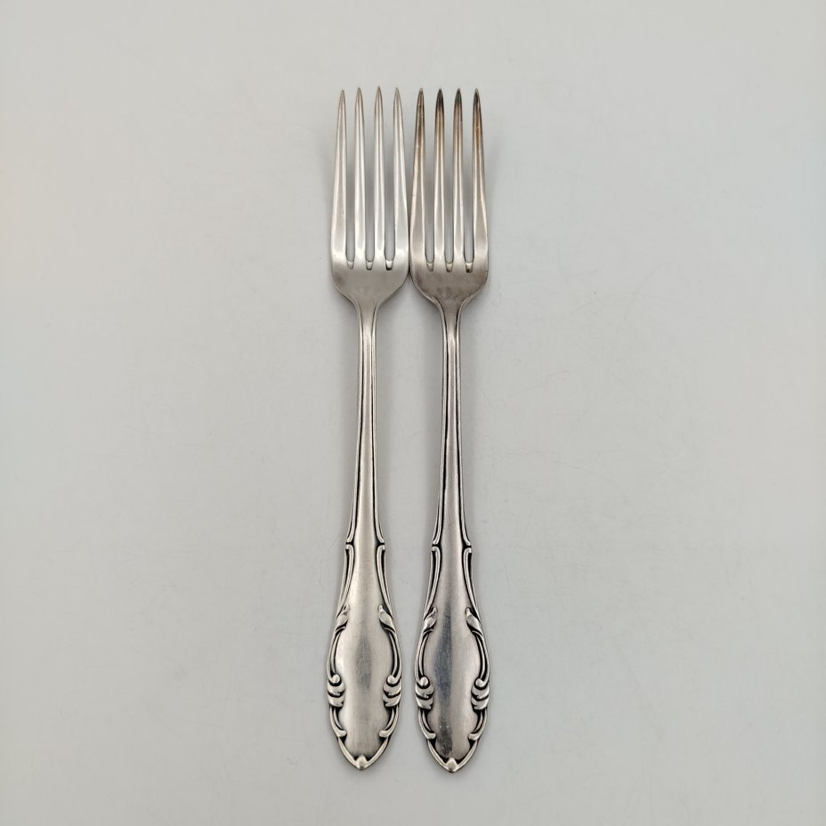 Пара вилок, металл, серебрение, Fritz Millhoff, Германия, 1950-1970 гг., Fritz Millhoff