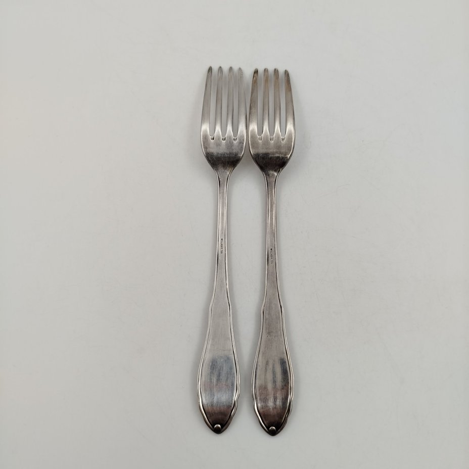 Пара вилок, металл, серебрение, Fritz Millhoff, Германия, 1950-1970 гг., Fritz Millhoff