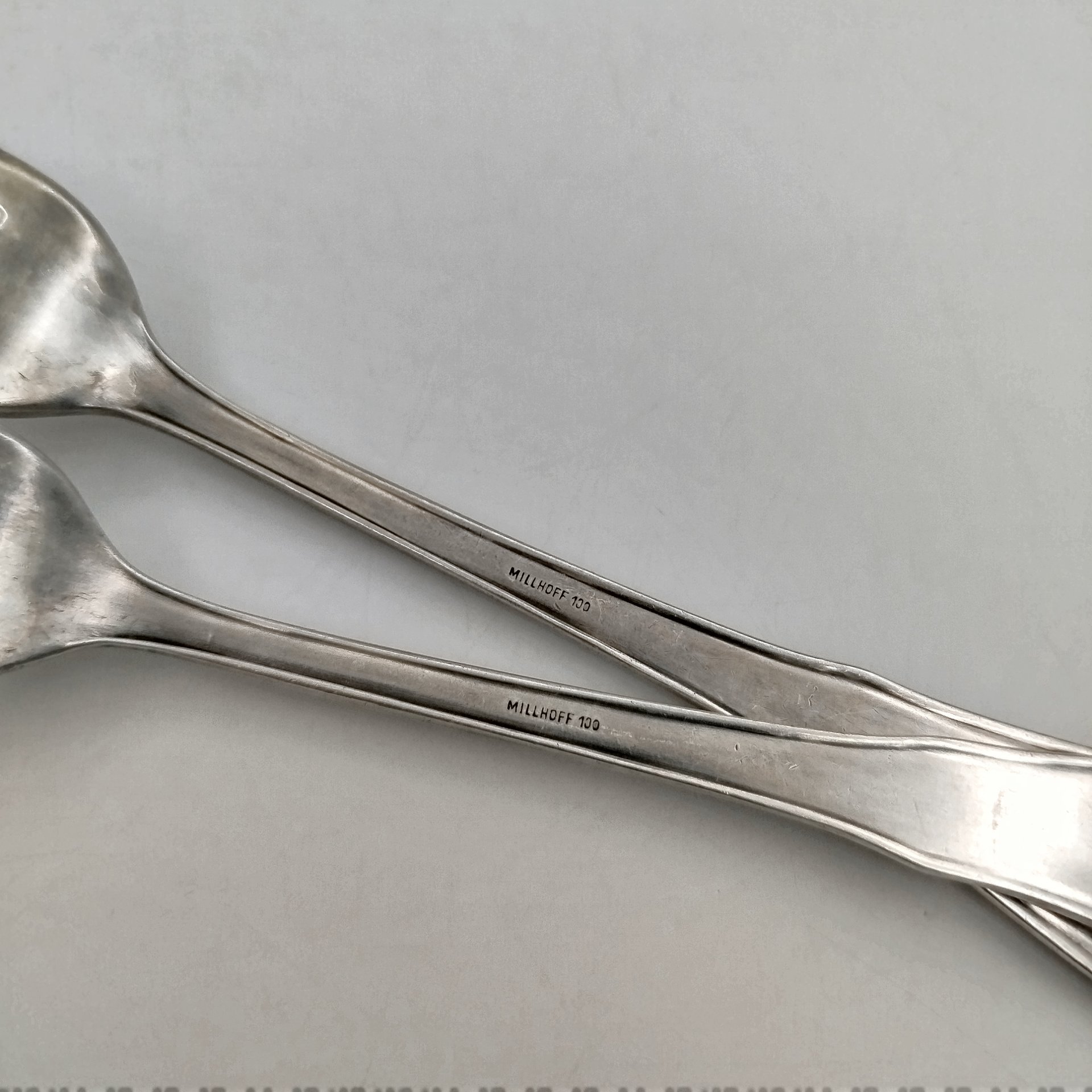 Пара вилок, металл, серебрение, Fritz Millhoff, Германия, 1950-1970 гг., Fritz Millhoff