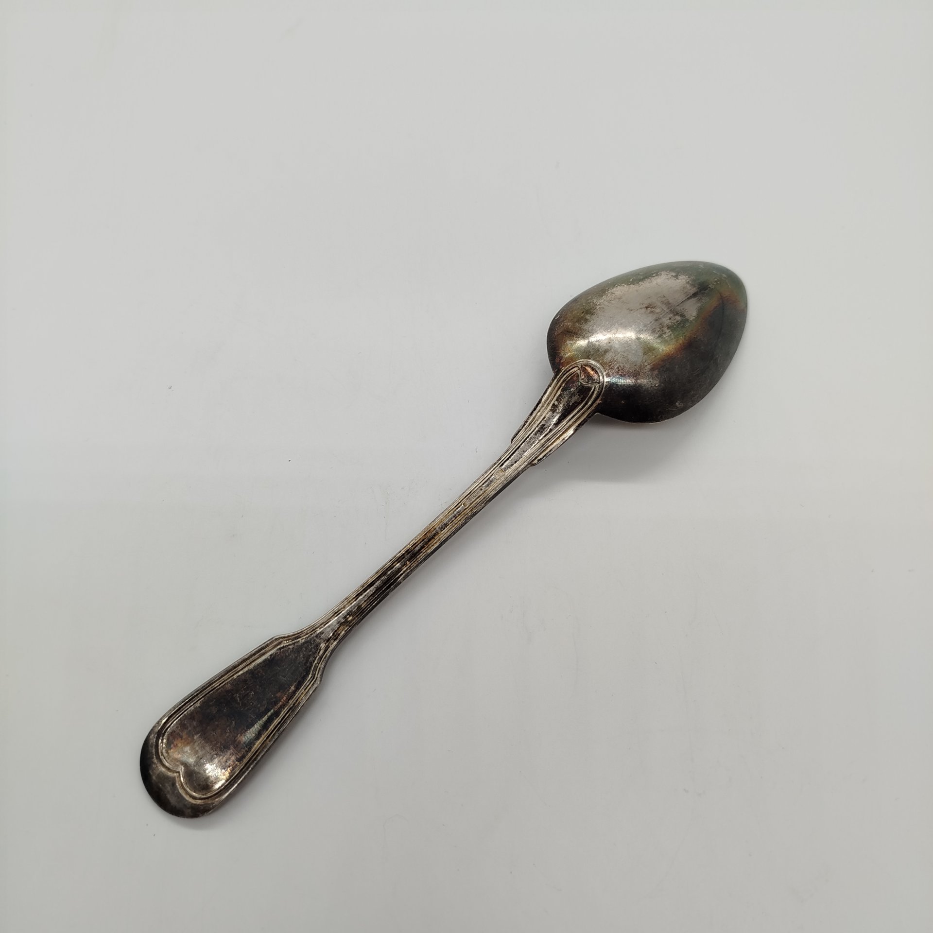 Ложка столовая с монограммой, металл, серебрение, Christofle, Франция, 1935-1983 гг.
