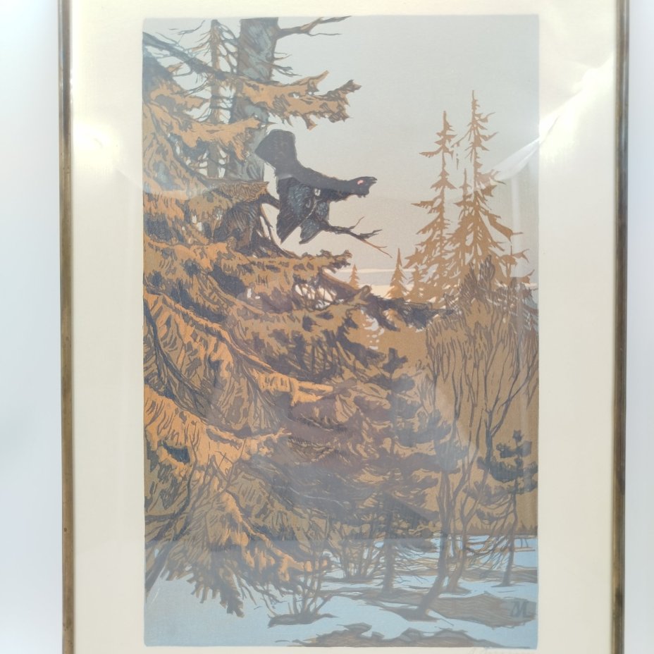 Гравюра "Весенняя песня" автор Иглин Александр Иванович