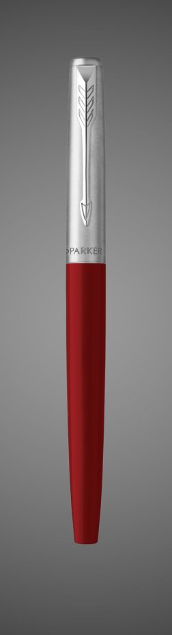 Перьевая ручка Parker Jotter Red CT , перо: F, цвет чернил: blue, в подарочной упаковке, Металлы: нержавеющая сталь, пластик