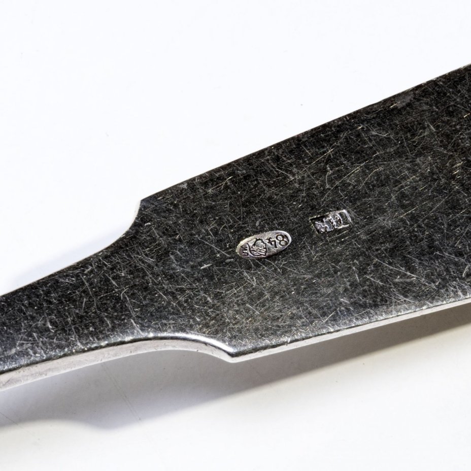 Половник лаконичной формы, серебро 84 пр., Российская империя, Москва, 1899-1908 гг.