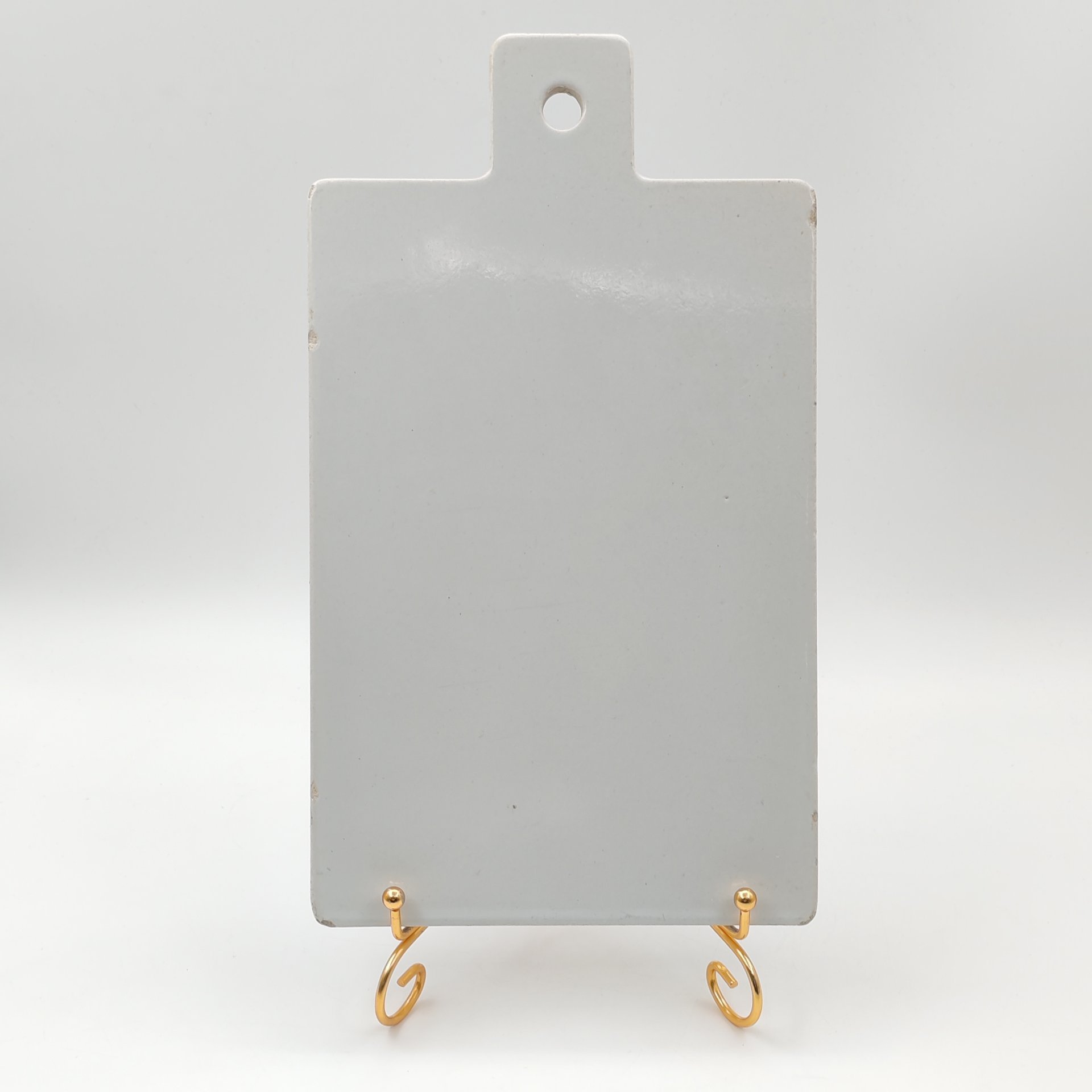 Доска разделочная, украшенная изображением петуха, фаянс, деколь, СССР, 1970-1990 гг.