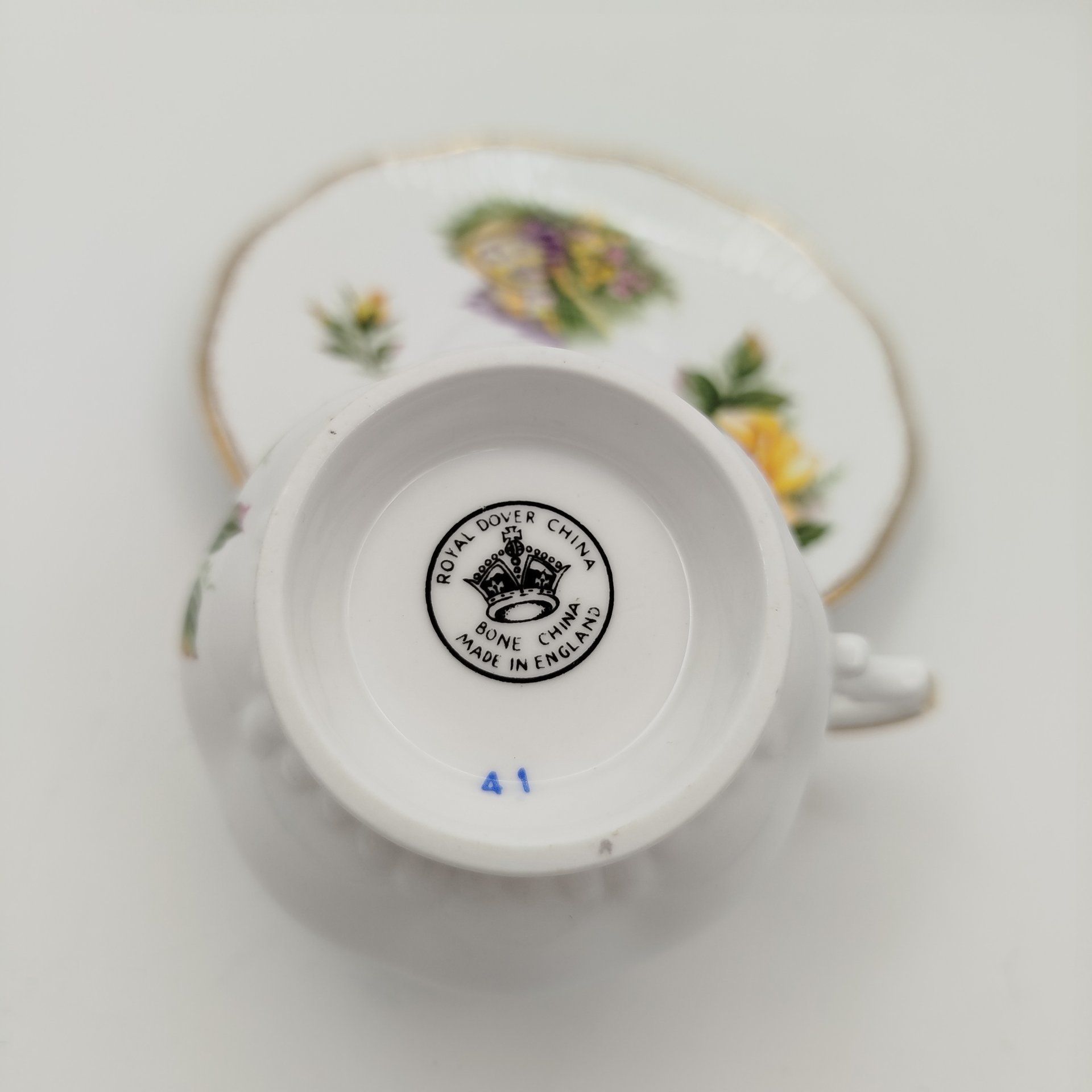 Кофейная пара с цветочным декором, Royal Dover