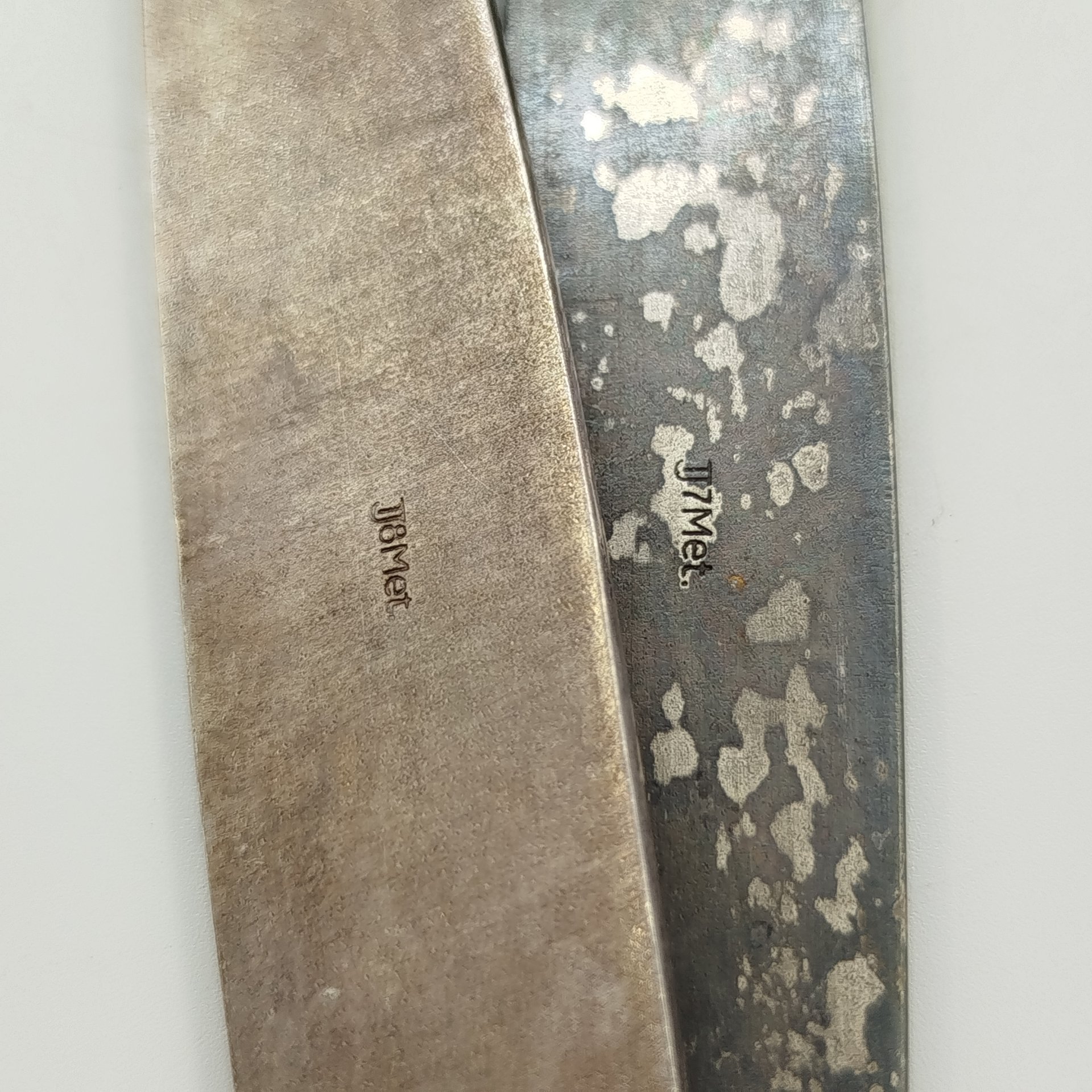 Пара салатных ложек, мельхиор (медь-никель), золочение, Таллинский ювелирный завод, СССР, 1960-1990 гг.