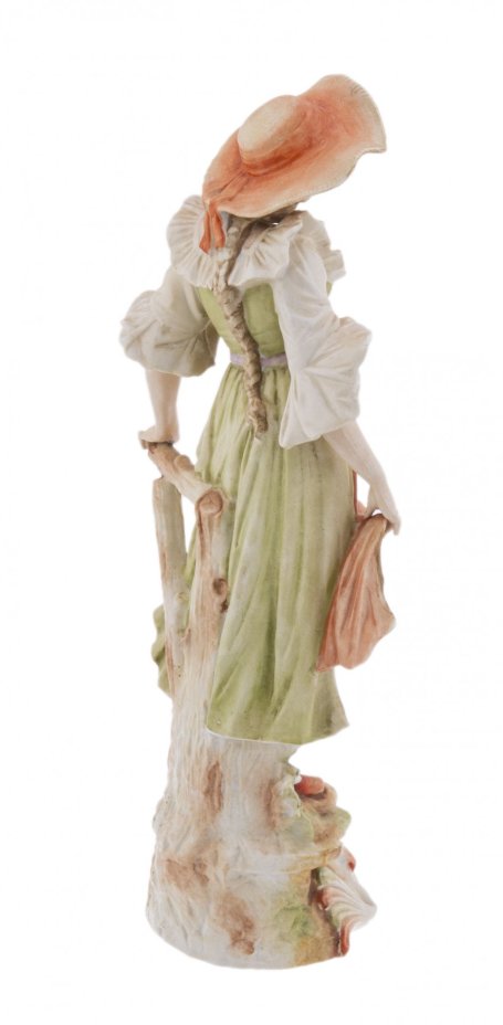 Статуэтка "Кокетка", фарфор, роспись, мануфактура "Sitzendorf", Германия,  1884-1902 гг.
