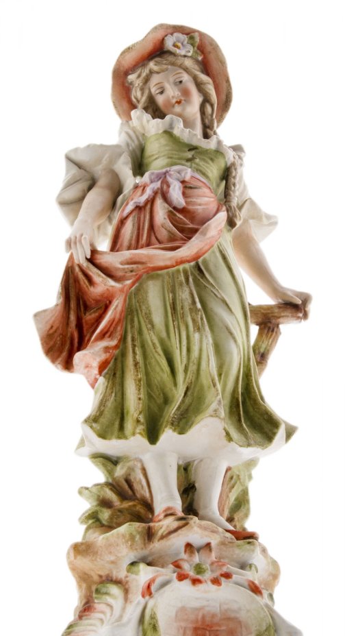 Статуэтка "Кокетка", фарфор, роспись, мануфактура "Sitzendorf", Германия,  1884-1902 гг.