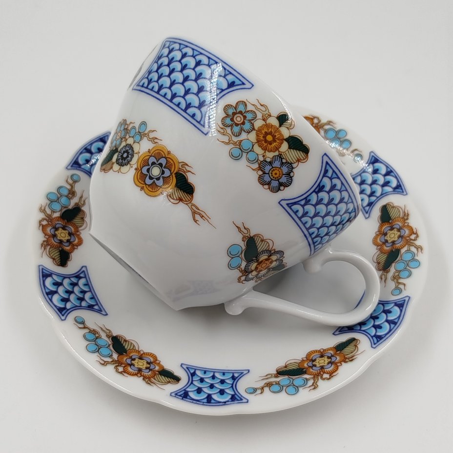 Пара чайная, украшенная цветочным декором, Kahla