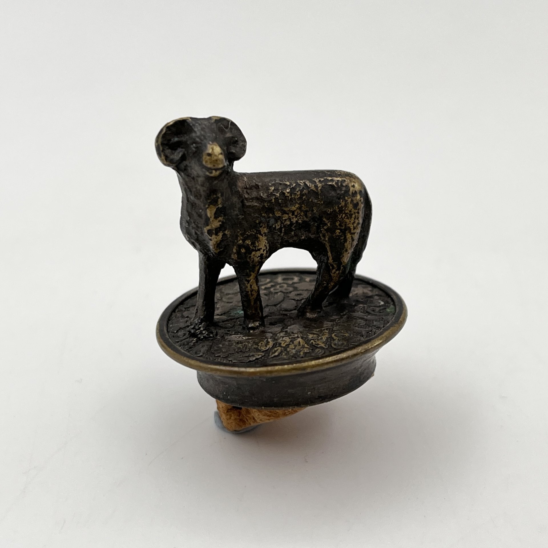 Пробка фигурная для штофа "Баран", металл, Западная Европа, 1900-1930 гг.