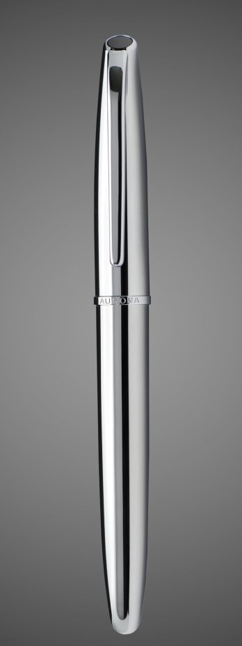 Ручка Роллер Aurora Style Metal Shinny Chrome Satin CT в подарочной коробке, Лаки и смолы: лак, хром