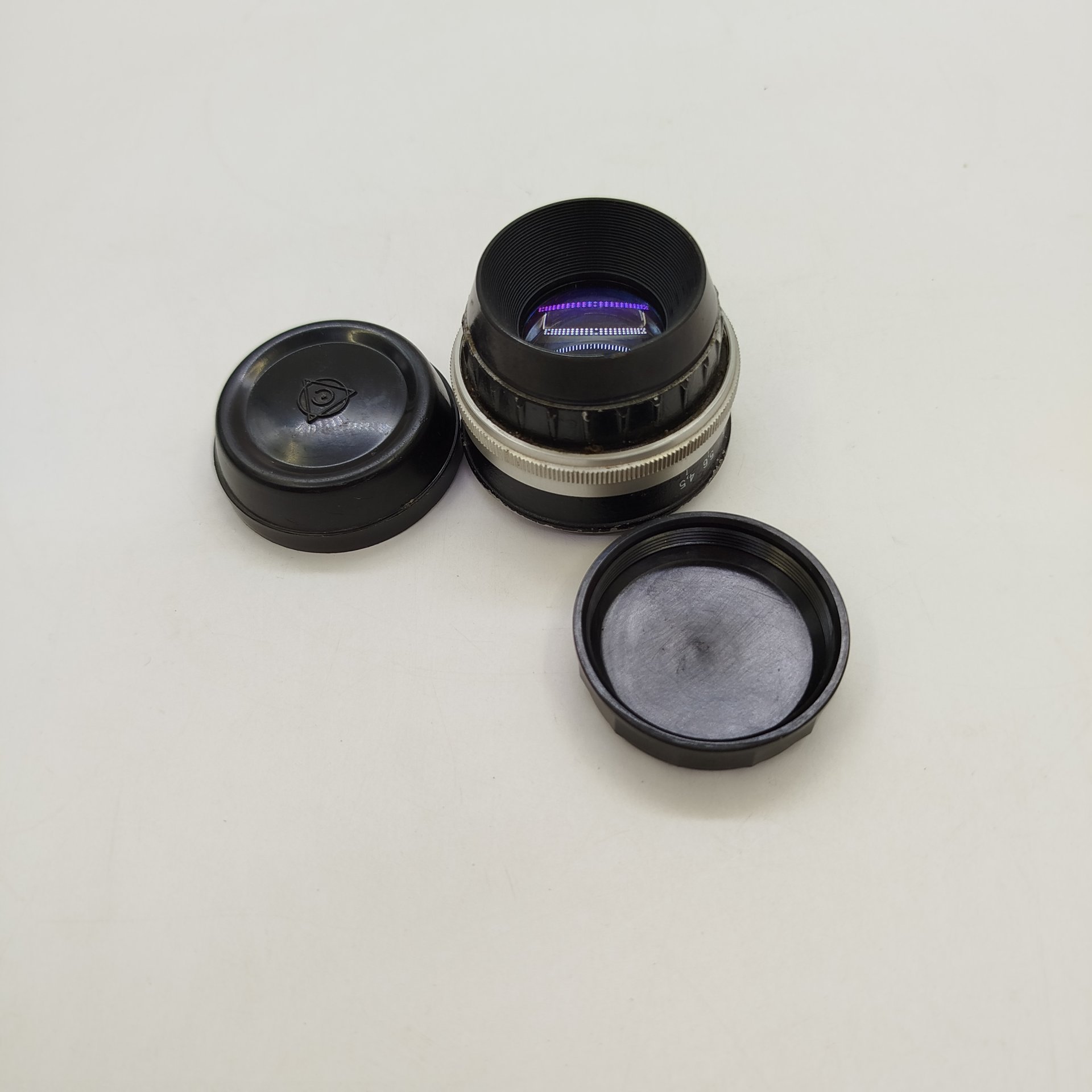 Объектив Индустар-23У 110mm f4.5, металл, пластик, Лыткаринский завод оптического стекла (ЛЗОС), СССР, 1955-1980 гг.