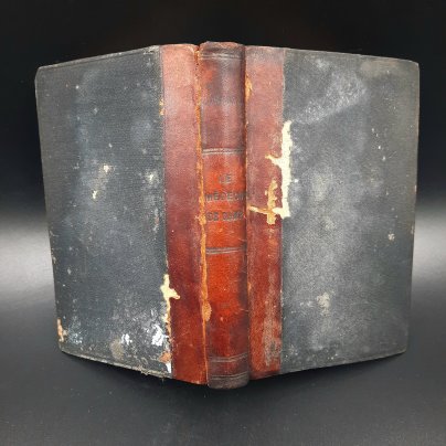 Книга "Le médecin de campagne" ("Сельский врач"), автор Оноре де Бальзак, бумага, печать, кожаный корешок