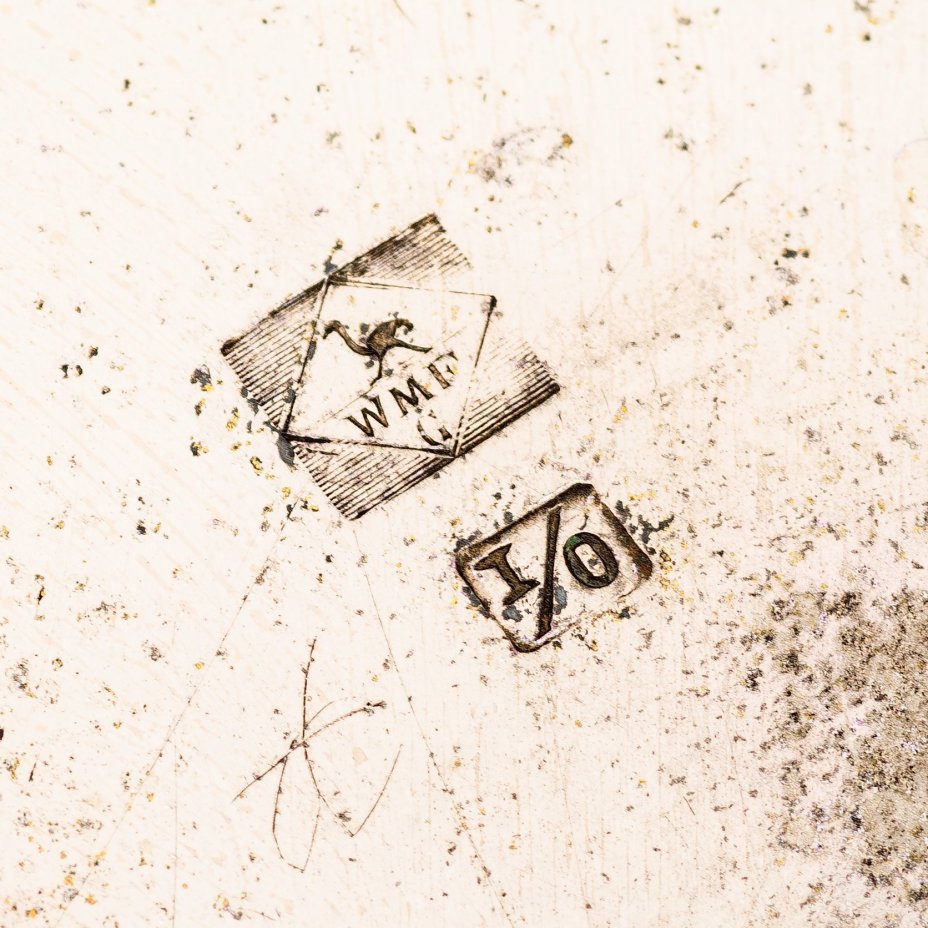 Ваза в стиле Ар Нуво, латунь, серебрение, стекло, Württembergische Metallwarenfabrik (WMF), Германия, 1900-1910 гг.