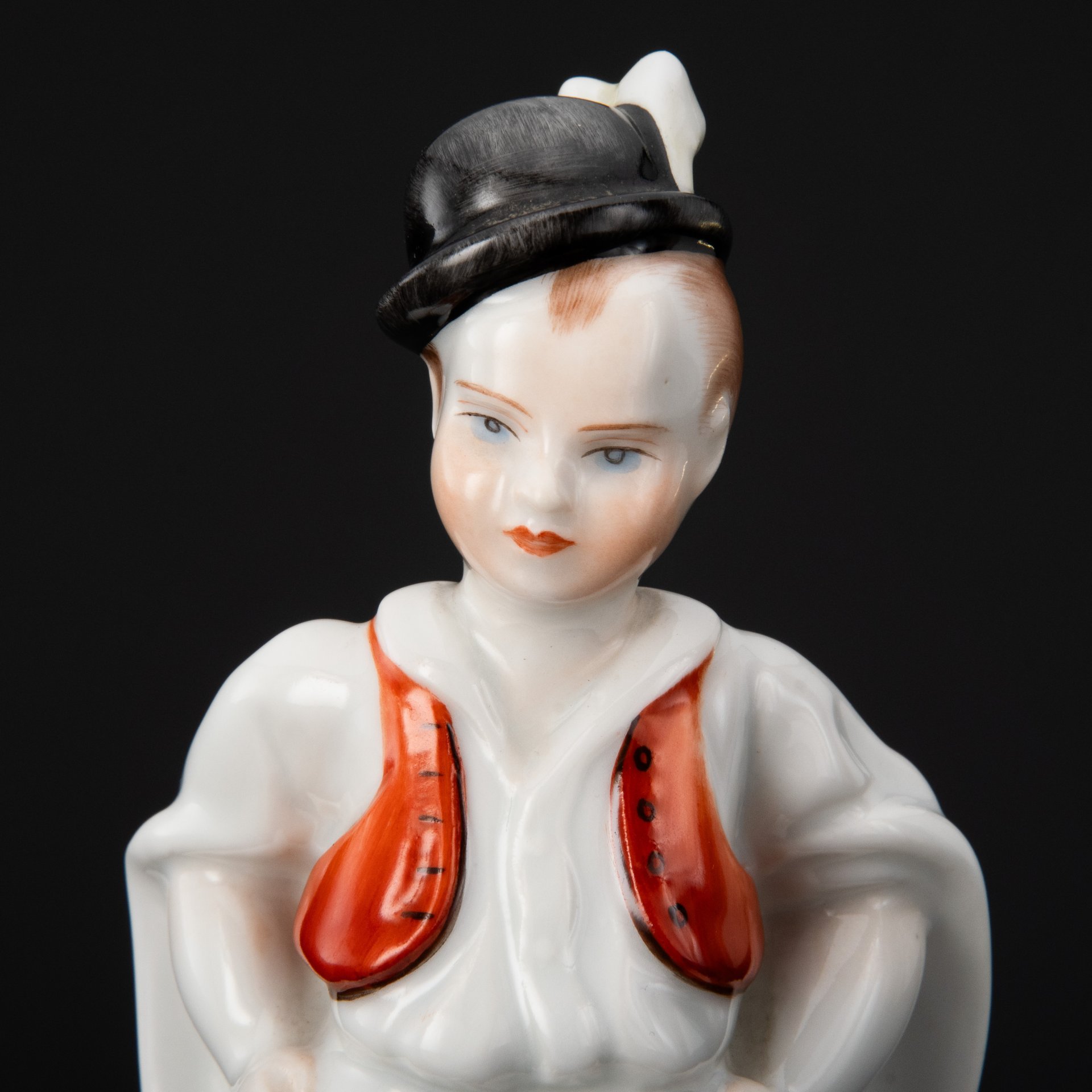 Статуэтка "Мальчик с собакой", фарфор, роспись, Herend (Херенд), Венгрия, 1964 г.