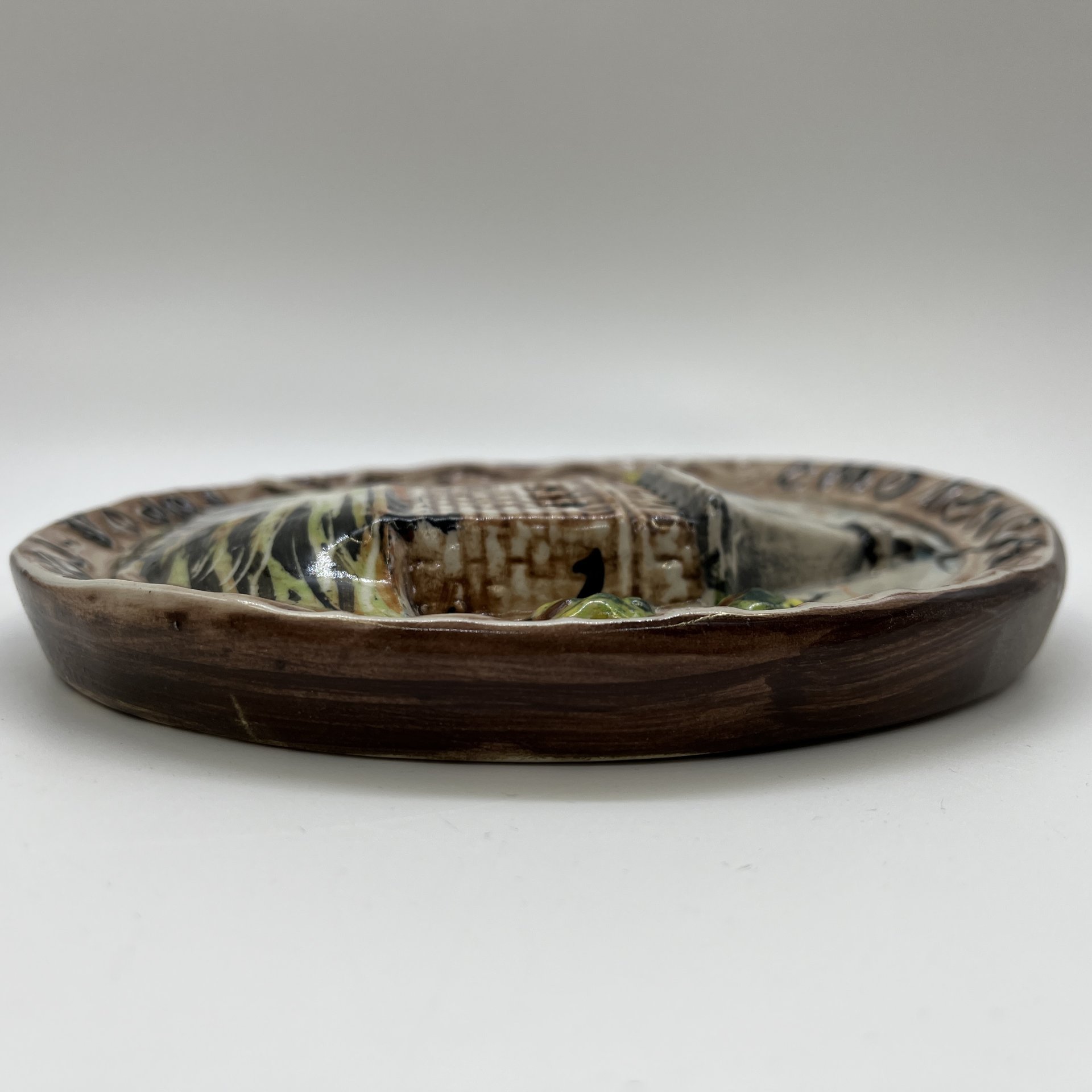 Тарелка настенная "Смоленск. Город - Герой", керамика, роспись, Россия, 2000-2010 гг.