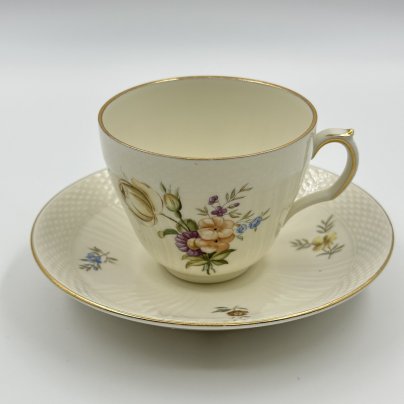 Пара чайная с цветочным декором, Royal Copenhagen