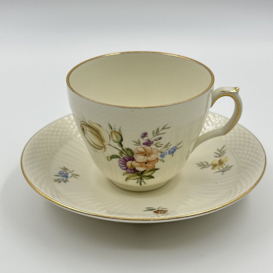 Пара чайная с цветочным декором, Royal Copenhagen