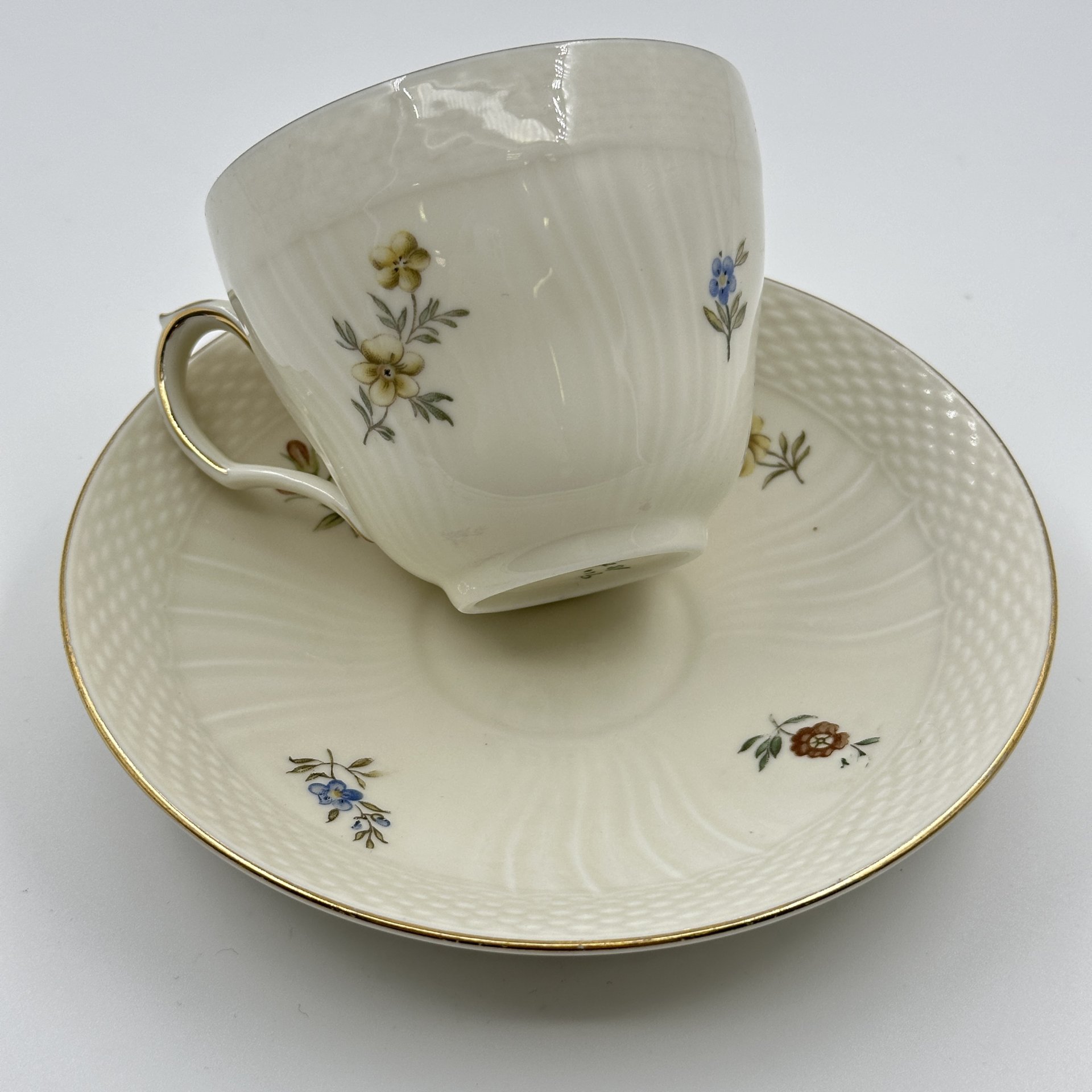 Пара чайная с цветочным декором, Royal Copenhagen