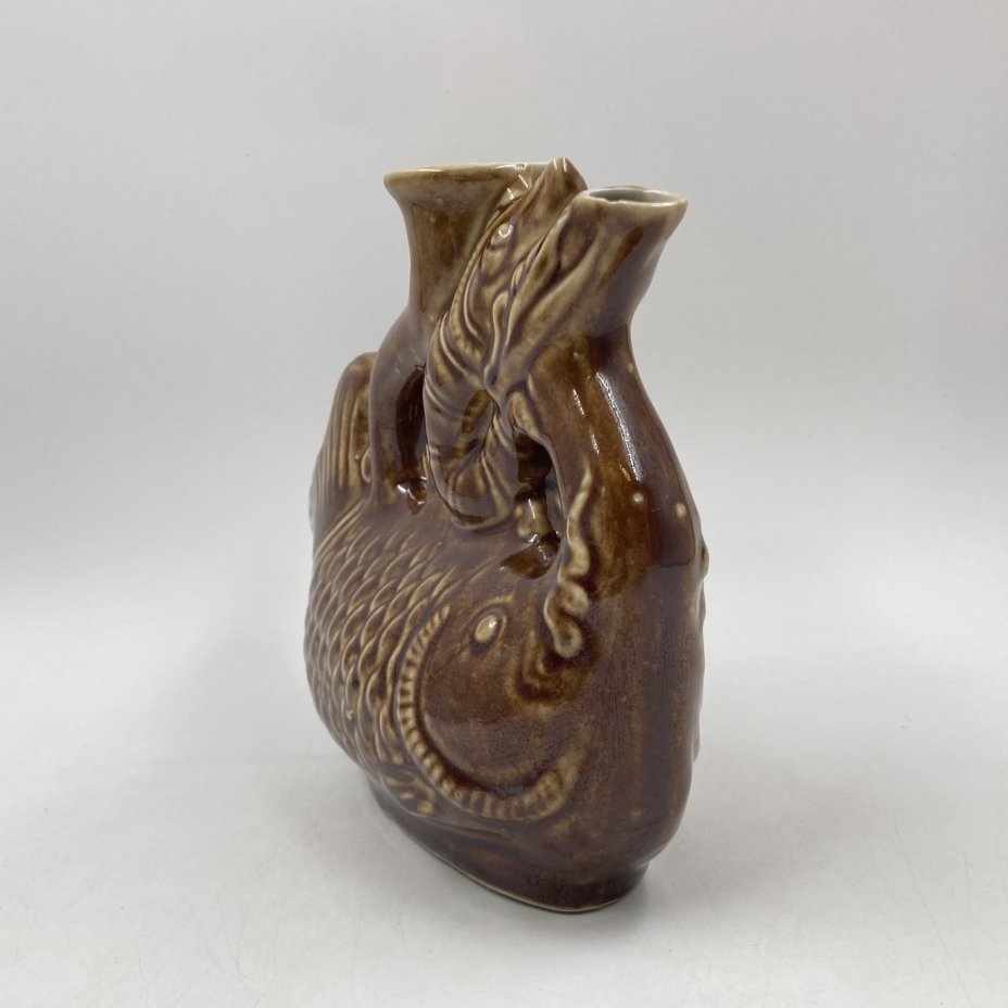 Штоф "Рыбка", керамика, полива, СССР, 1970-1990 гг.