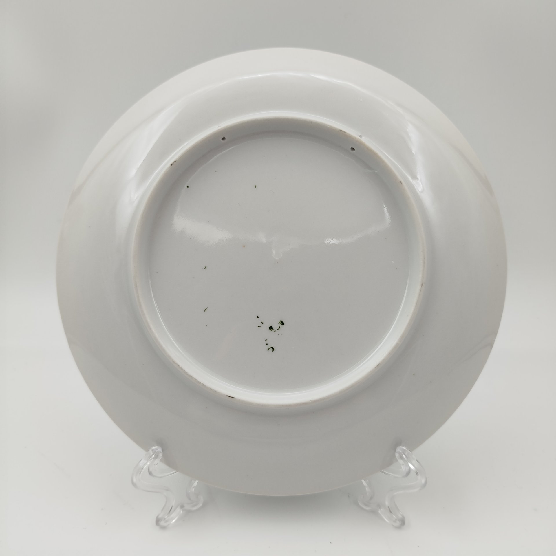 Тарелка декоративная настенная "Спаниель", фарфор, деколь, Дмитровский фарфоровый завод (ДФЗ Вербилки), СССР, 1965-1991 гг.