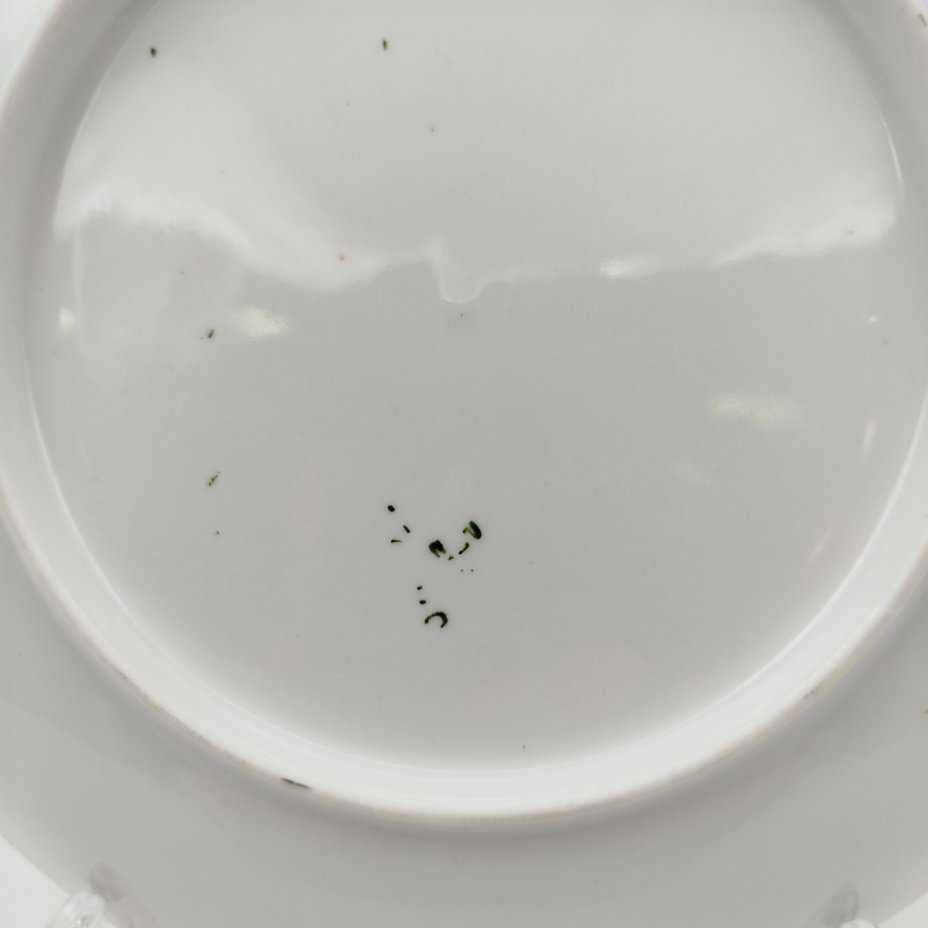 Тарелка декоративная настенная "Спаниель", фарфор, деколь, Дмитровский фарфоровый завод (ДФЗ Вербилки), СССР, 1965-1991 гг.