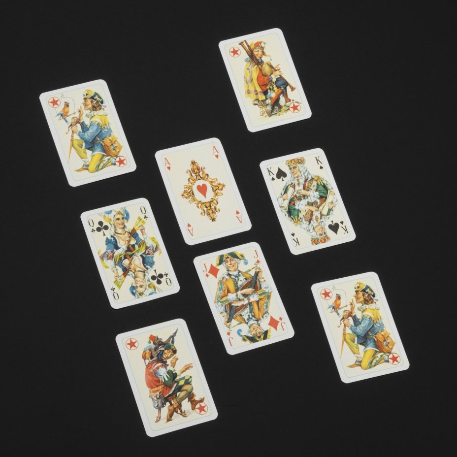 Набор игральных карт (2 колоды) "Рококо" (Fine Luxus Spielkarte Romme) в футляре, художник - Вальтер Краусс