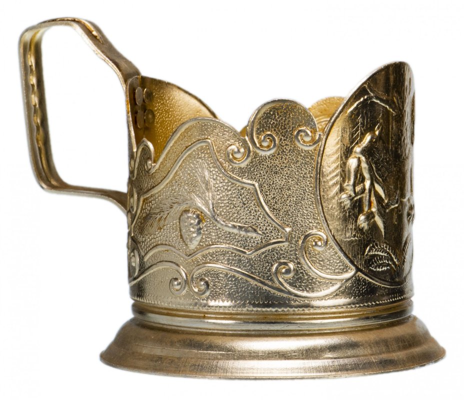 Подстаканник "Добыча", алюминий, г. Иркутск, СССР, 1970-1980 гг.