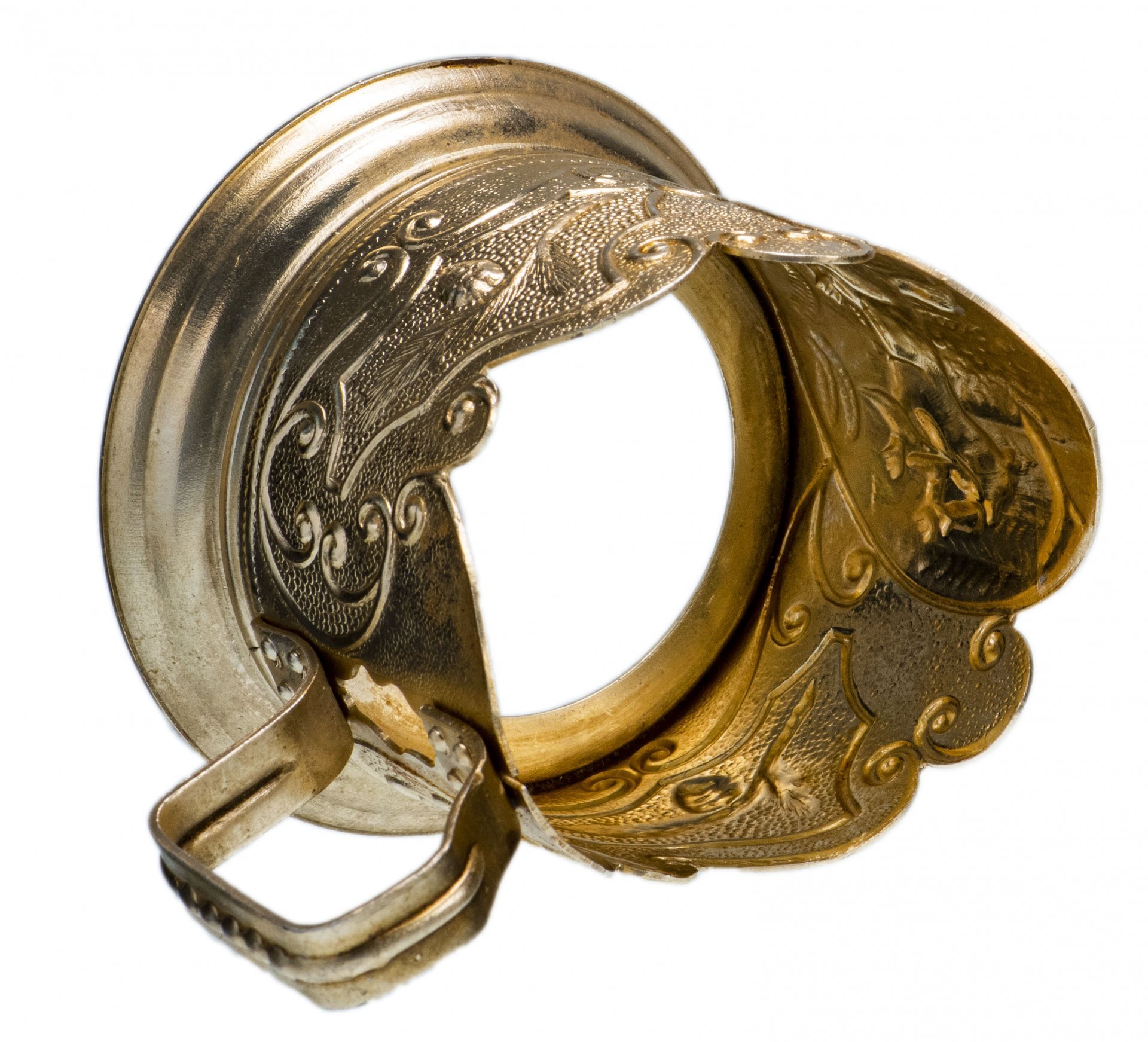 Подстаканник "Добыча", алюминий, г. Иркутск, СССР, 1970-1980 гг.