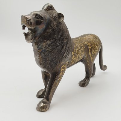 Статуэтка в восточном стиле "Лев" с растительным декором