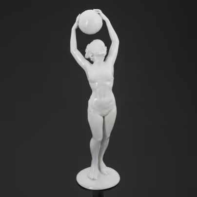 Статуэтка "Девушка с мячом", Schaubach-Kunst