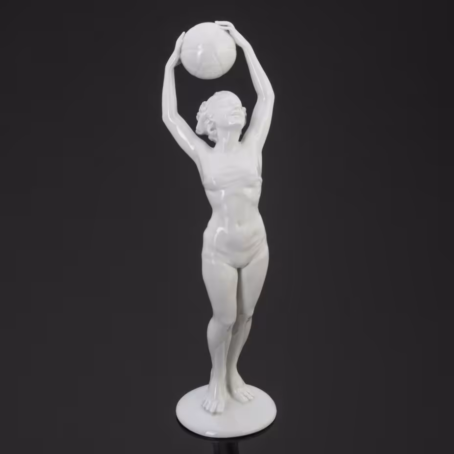 Статуэтка "Девушка с мячом", Schaubach-Kunst