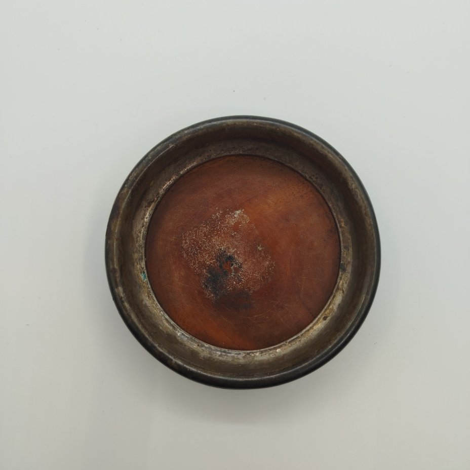 Подставка под бутылку, металл, серебрение, дерево, ткань, Fraget (Фабрика серебряных и плакированных изделий Иосифа Фраже), Российская империя, 1855-1896 гг.