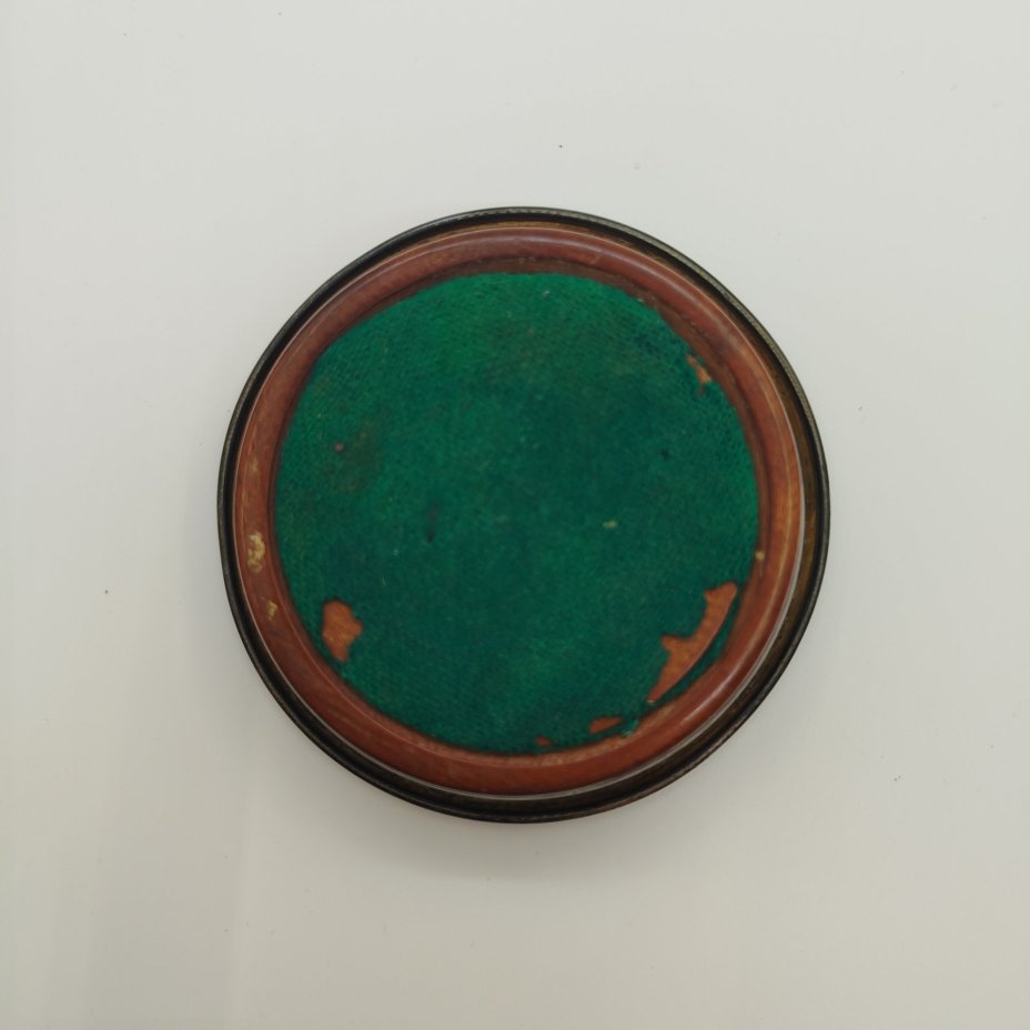 Подставка под бутылку, металл, серебрение, дерево, ткань, Fraget (Фабрика серебряных и плакированных изделий Иосифа Фраже), Российская империя, 1855-1896 гг.