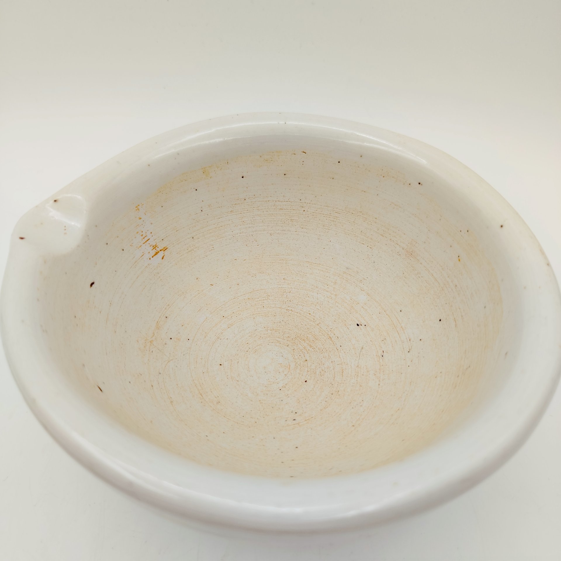 Ступка с пестиком, фарфор, деколь, Речицкий фарфоровый завод (Гжель), СССР, 1950-1960 гг.