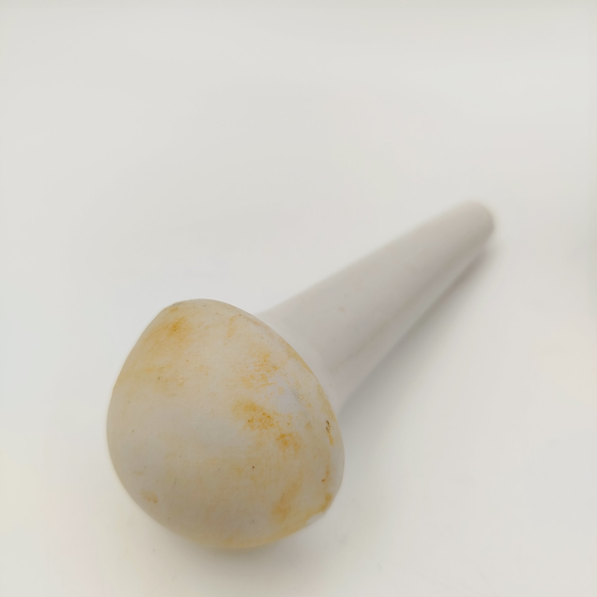 Ступка с пестиком, фарфор, деколь, Речицкий фарфоровый завод (Гжель), СССР, 1950-1960 гг.