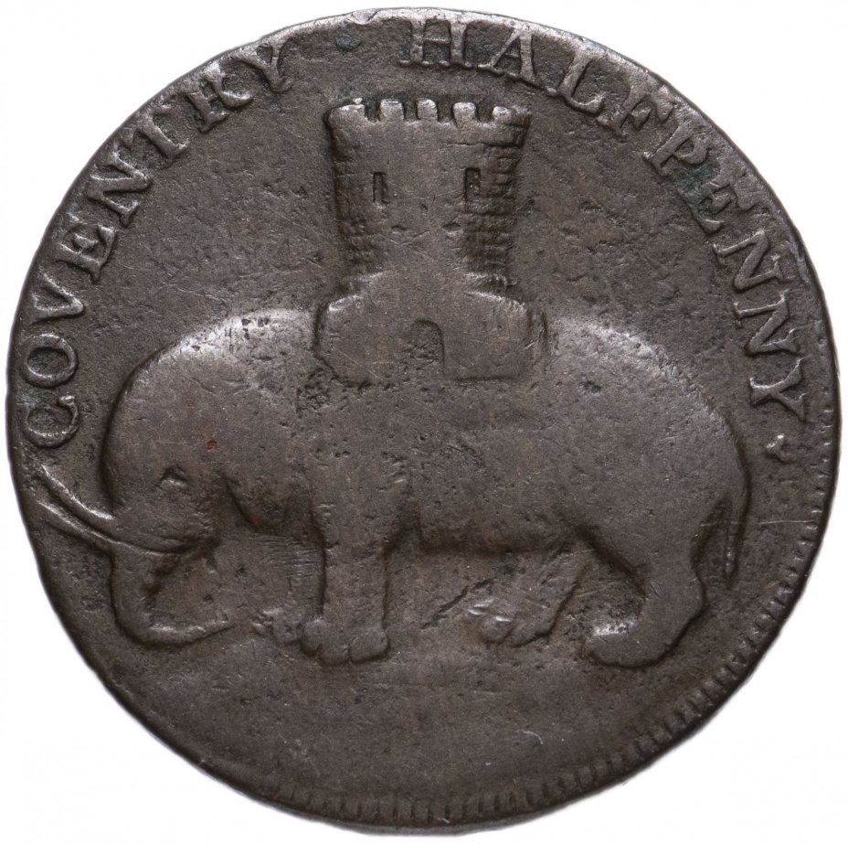 Жетон Великобритания (Ковентри) 1/2 пенни 1799