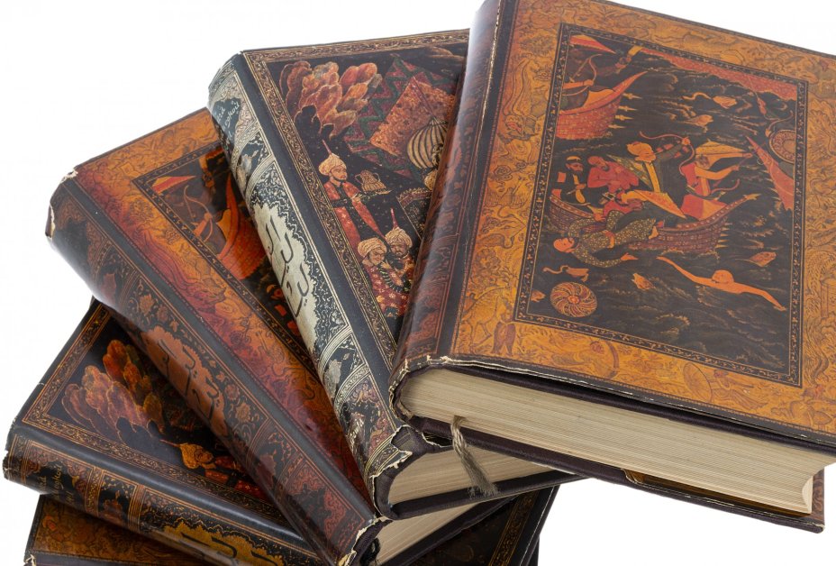 "Книга тысячи и одной ночи" в 8 томах, бумага, печать, суперобложка, издательство "Academia", СССР, 1929- 1939 гг.
