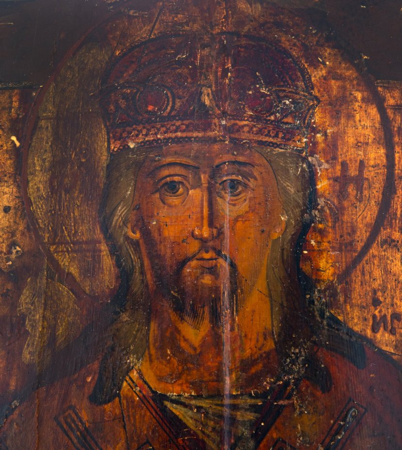 Икона Спаситель "Царь Царем" ("Царь Царей"), дерево, темпера, Российская Империя, 1850-1900 гг.
