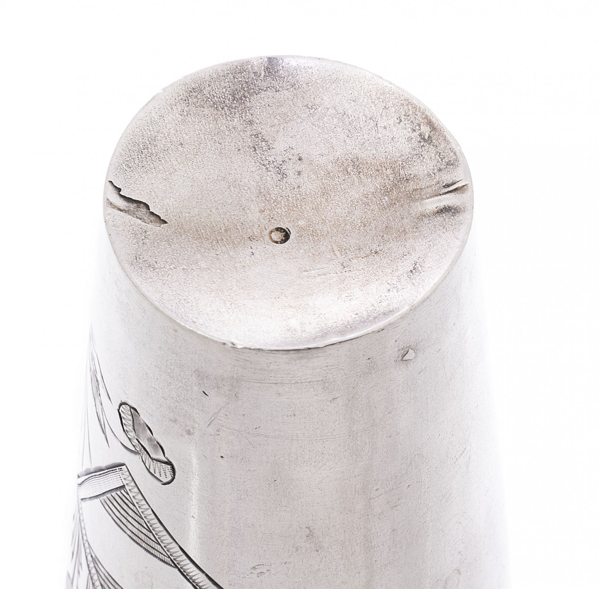 Стопка с растительным рисунком, серебро 875 пр.,  СССР, 1927-1954 гг.